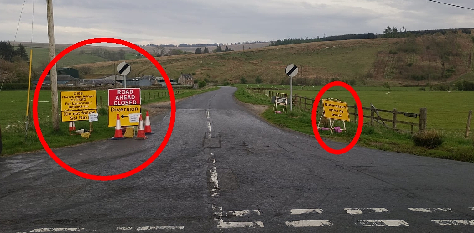 Diversion signage 1
